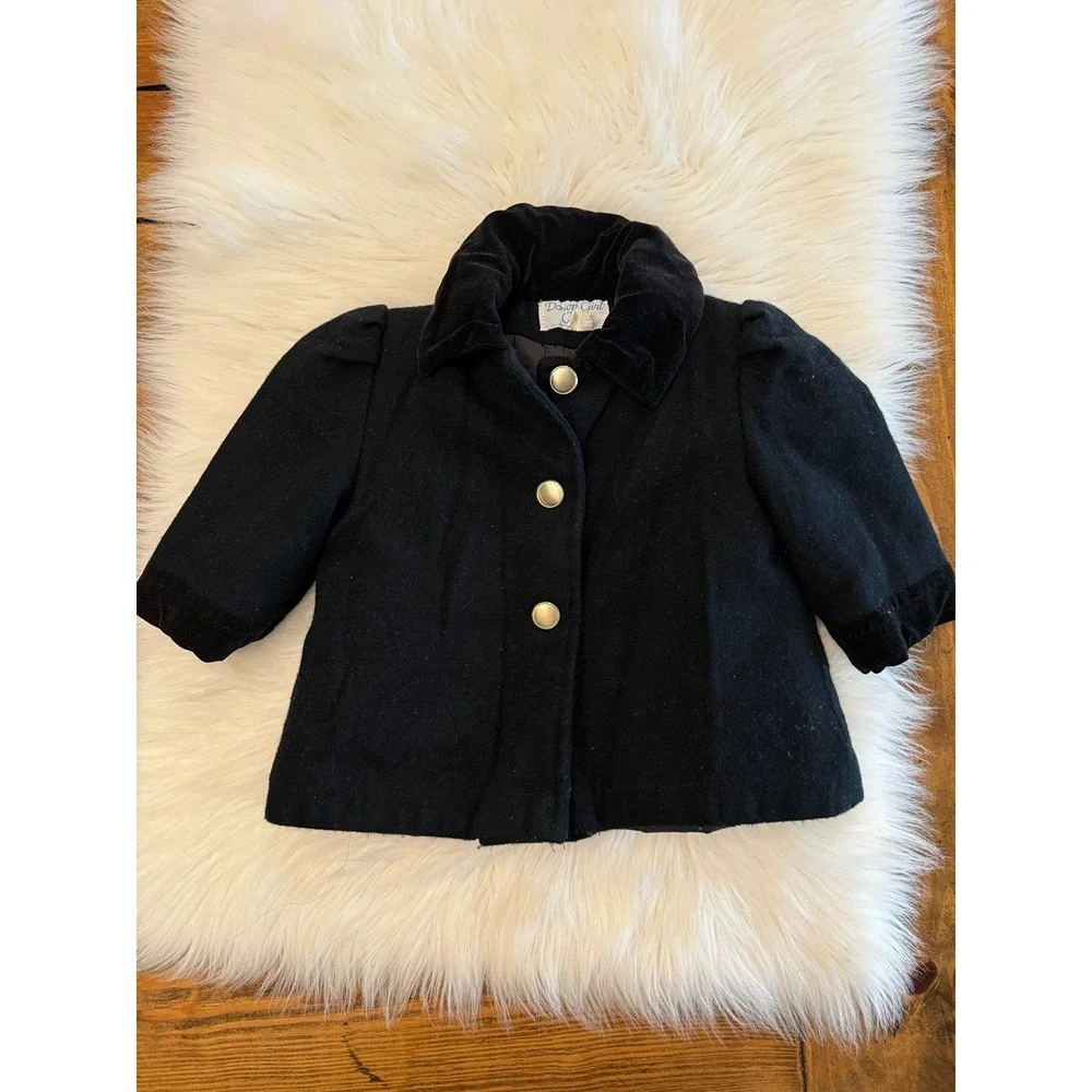 Doren Girl Vintage Coat black‎